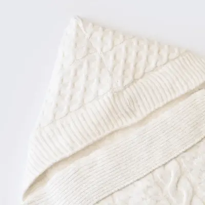 Bibaby Unisex Kundak Zincir Triko Ekru - 10