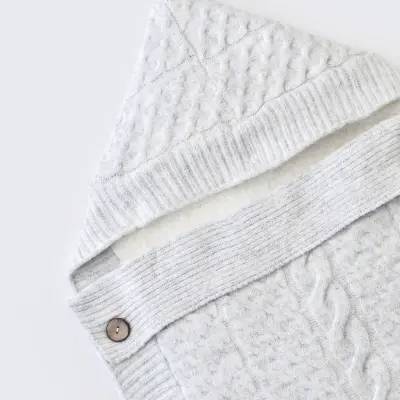 Bibaby Unisex Kundak Zincir Triko Gri - 2