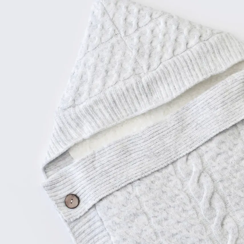 Bibaby Unisex Kundak Zincir Triko Gri - 2