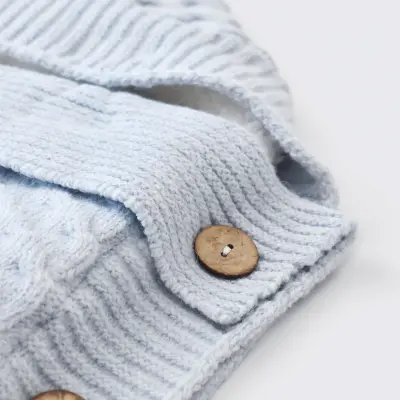 Bibaby Unisex Kundak Zincir Triko Mavi - 2