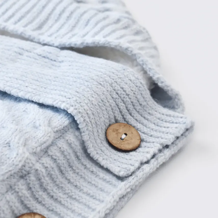 Bibaby Unisex Kundak Zincir Triko Mavi - 2