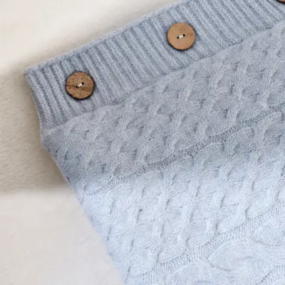 Bibaby Unisex Kundak Zincir Triko Mavi - 6