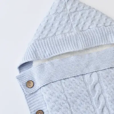 Bibaby Unisex Kundak Zincir Triko Mavi - 3