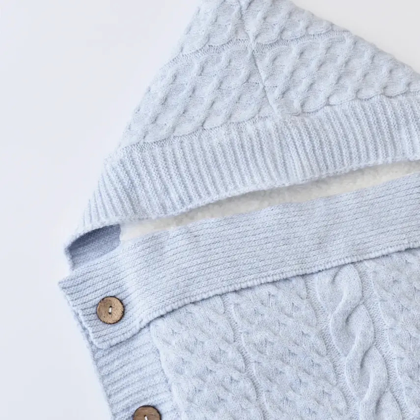 Bibaby Unisex Kundak Zincir Triko Mavi - 3