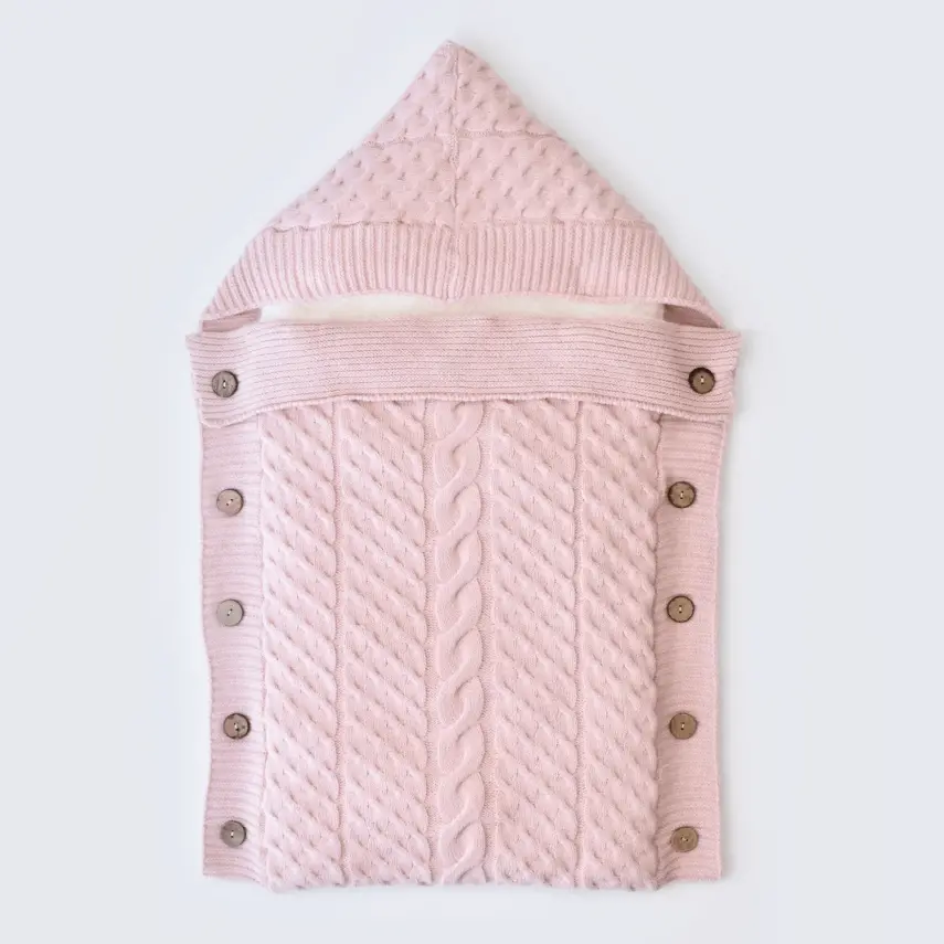 Bibaby Unisex Kundak Zincir Triko Pembe - 1