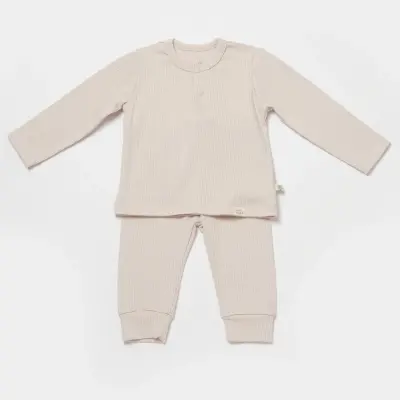 Bibaby Unisex Organik 2li Takım Modal Nature Relax Bej