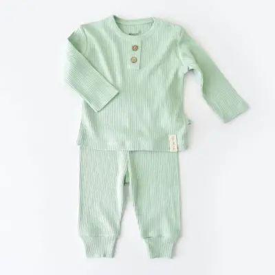 Bibaby Unisex Organik 2li Takım Soft Modal Yeşil