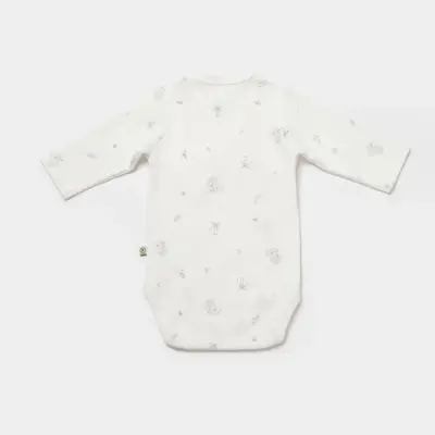 Bibaby Unisex Organik Body Kruvaze Koala Jungle Gri - 2