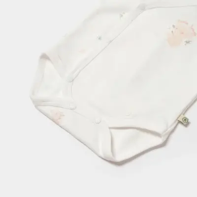 Bibaby Unisex Organik Body Kruvaze Zıbın Koala Jungle Pembe - 3