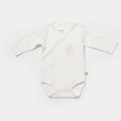 Bibaby Unisex Organik Body Kruvaze Zıbın Koala Jungle Pembe