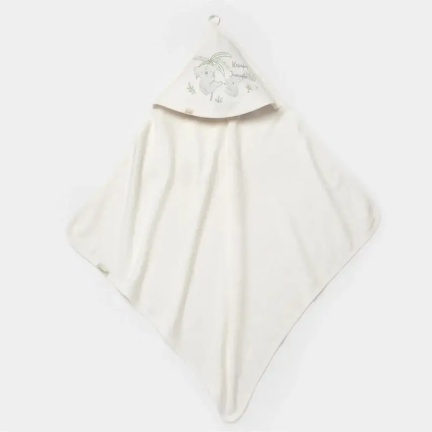 Bibaby Unisex Organik Bornoz Takımı Koala Jungle Gri - 5