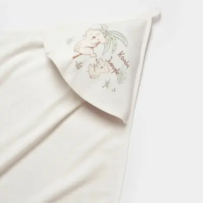 Bibaby Unisex Organik Bornoz Takımı Koala Jungle Mint - 7