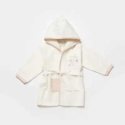 Bibaby Unisex Organik Bornoz Takımı Koala Jungle Pembe - 4