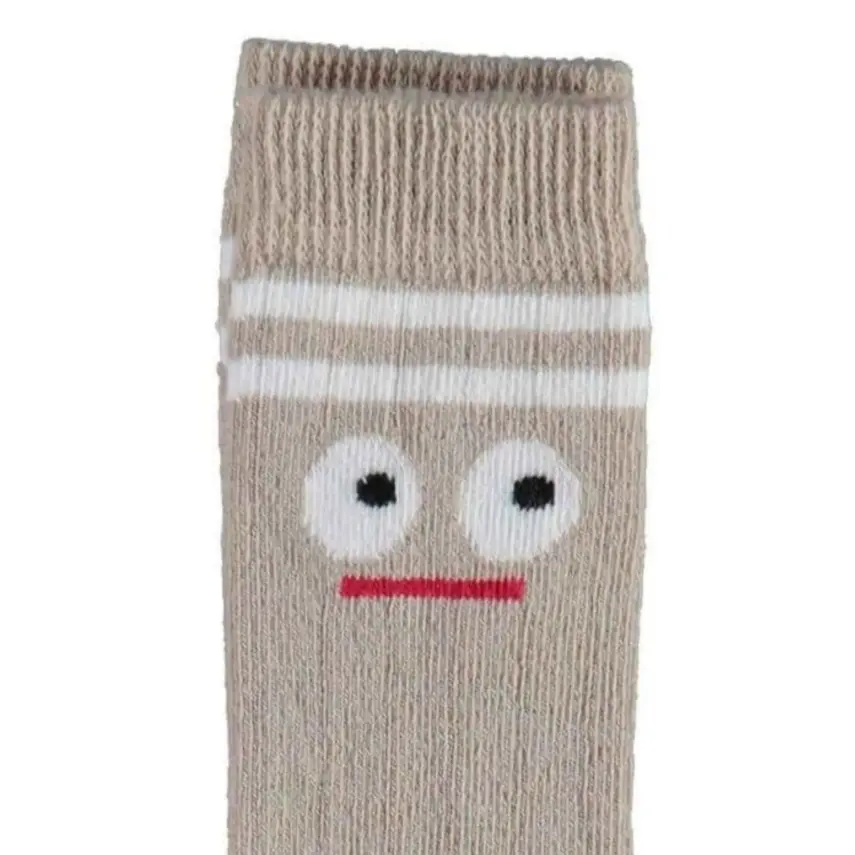 Bibaby Unisex Organik Çorap Dizaltı Animals Kahverengi - 2