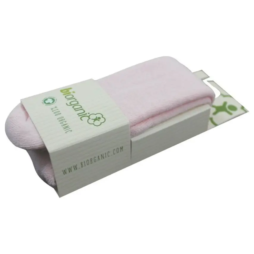 Bibaby Unisex Organik Çorap Külotlu Havlu Basic Pembe - 2