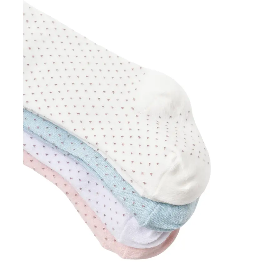 Bibaby Unisex Organik Çorap Külotlu Klasik Puanlı Pembe - 5
