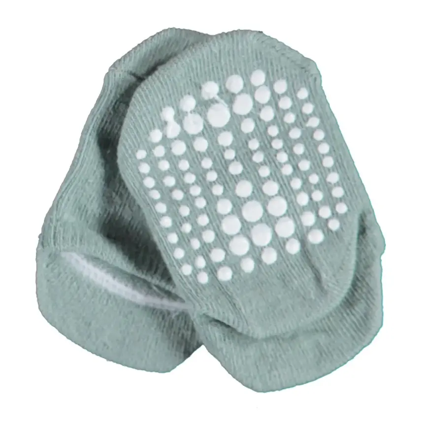 Bibaby Unisex Organik Çorap Soket Kaymaz Taban Points Nil - 1