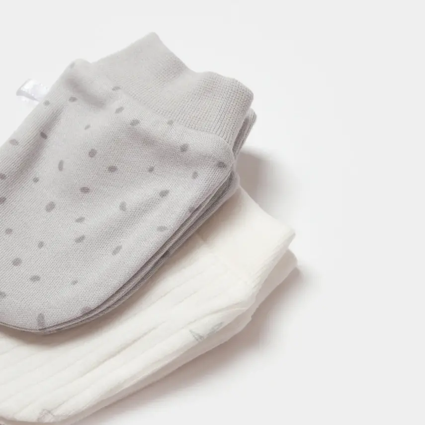 Bibaby Unisex Organik Eldiven 2li Koala Jungle Gri - 2