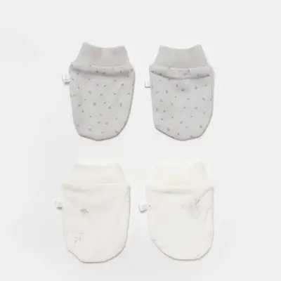 Bibaby Unisex Organik Eldiven 2li Koala Jungle Gri - 3