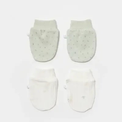 Bibaby Unisex Organik Eldiven 2li Koala Jungle Mint - 2