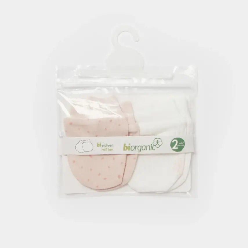 Bibaby Unisex Organik Eldiven 2li Koala Jungle Pembe - 2