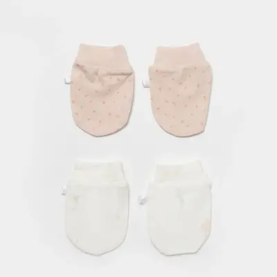 Bibaby Unisex Organik Eldiven 2li Koala Jungle Pembe - 3