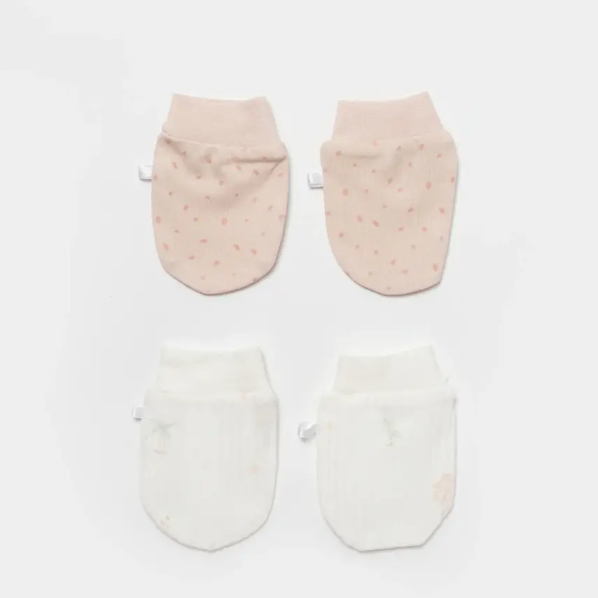 Bibaby Unisex Organik Eldiven 2li Koala Jungle Pembe - 3