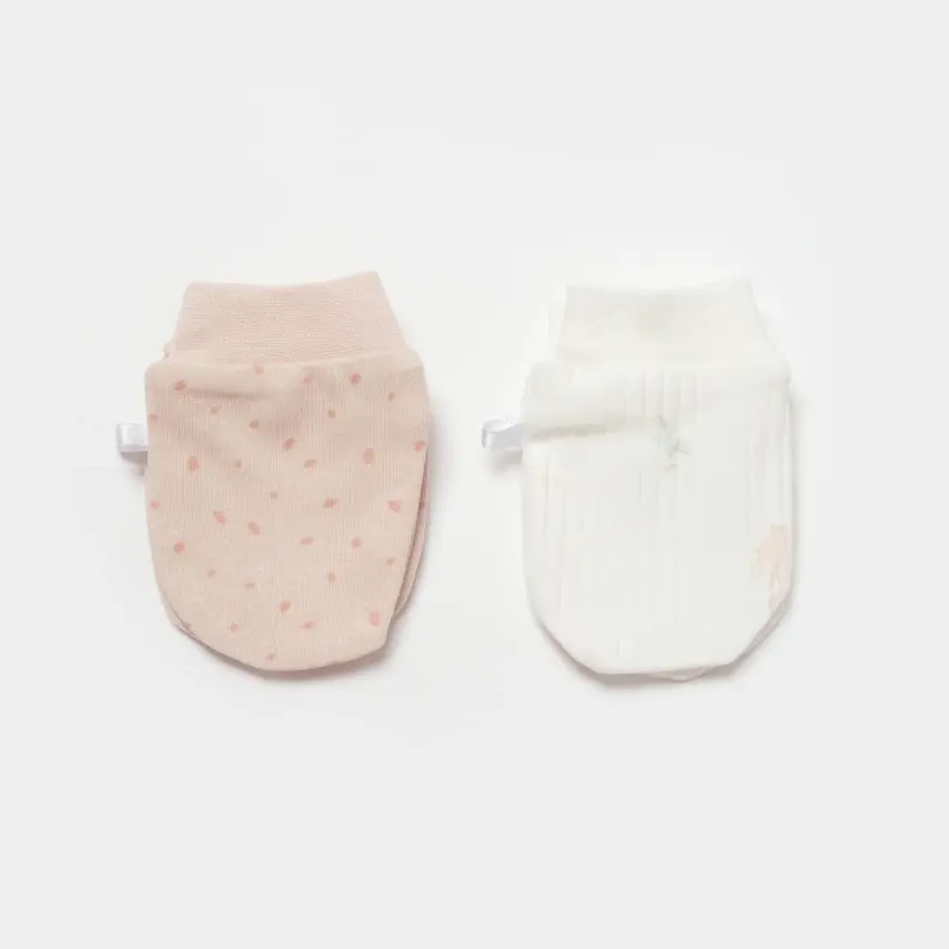 Bibaby Unisex Organik Eldiven 2li Koala Jungle Pembe - 1