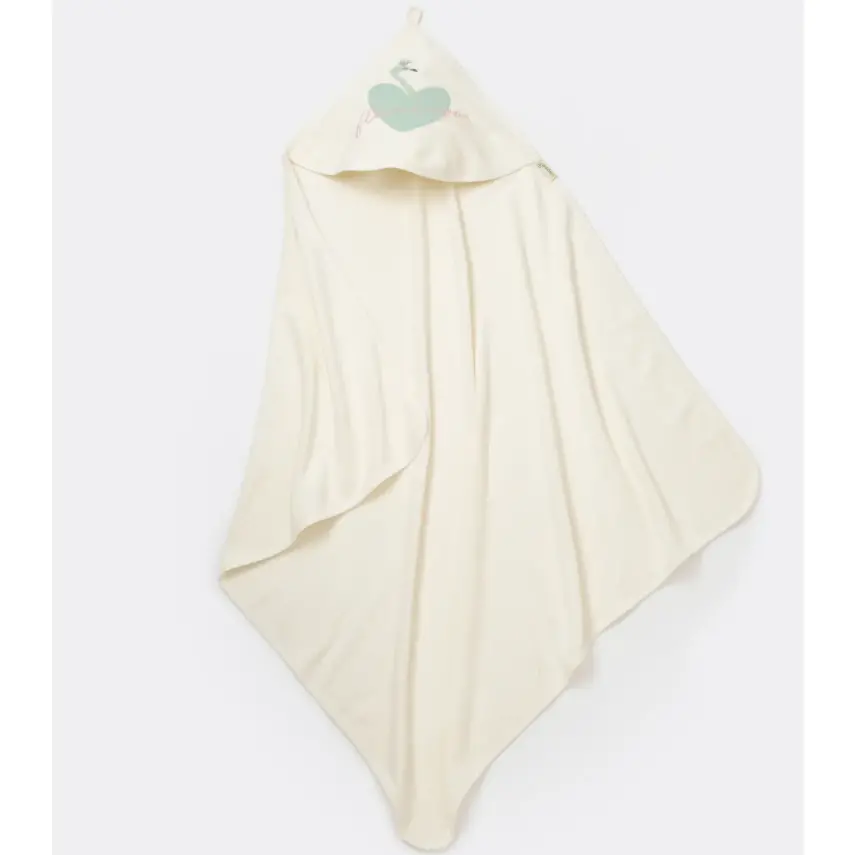 Bibaby Unisex Organik Havlu Örme Lovely Flamingo Ekru - Yeşil - 3