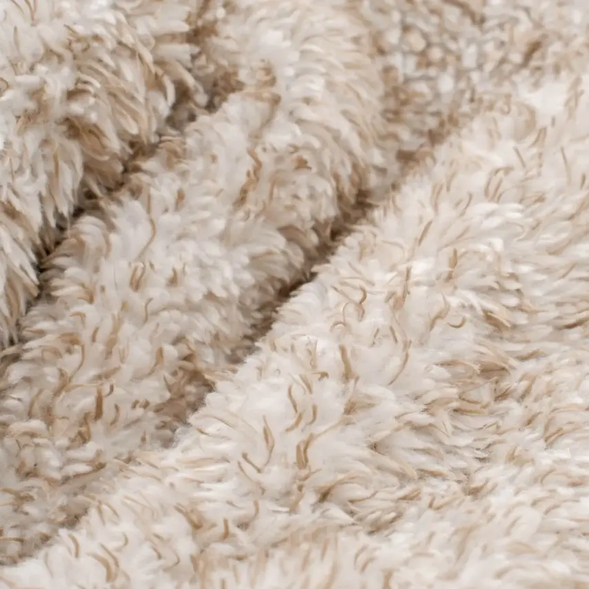 Bibaby Unisex Organik Hırka Curly Sheep Bej - 12