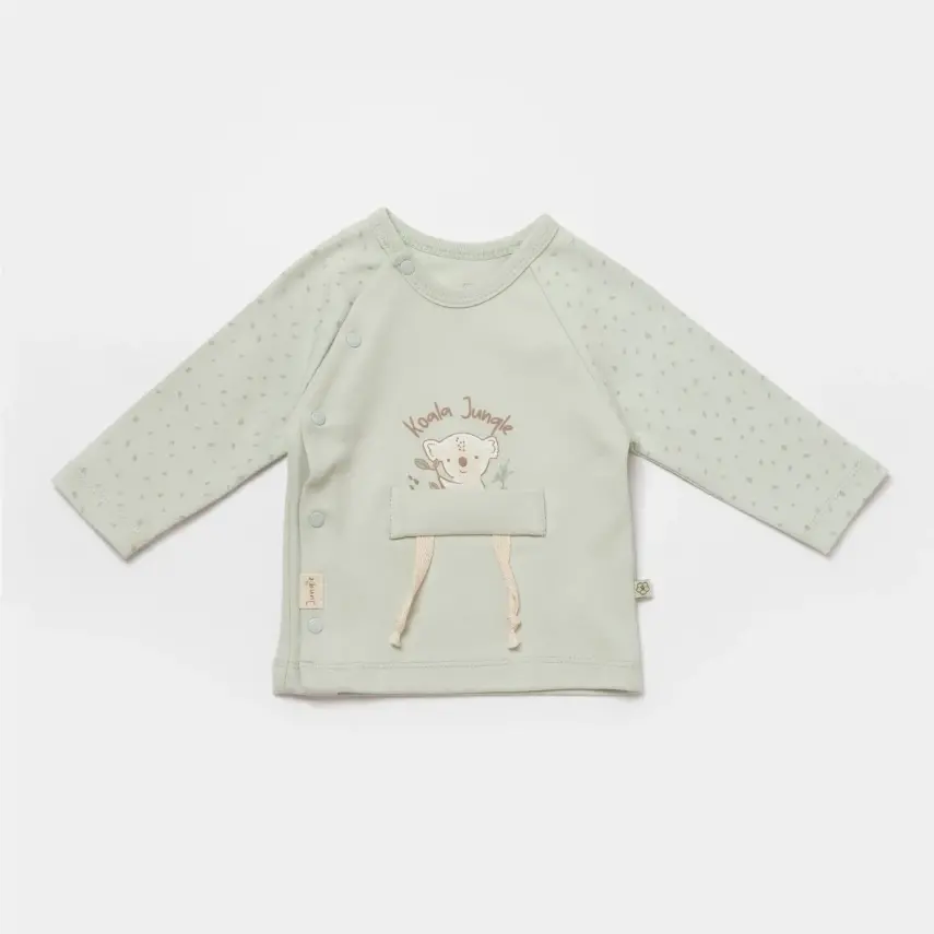 Bibaby Unisex Organik İç - Dış Zıbın 2li Koala Jungle Mint - 3