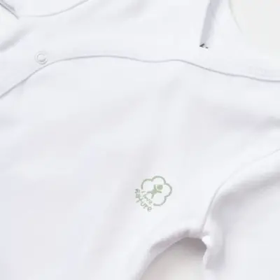 Bibaby Unisex Organik İç - Dış Zıbın Nature Beyaz - 9