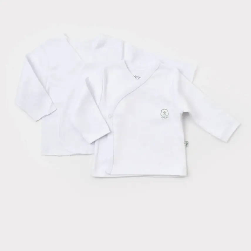 Bibaby Unisex Organik İç - Dış Zıbın Nature Beyaz - 1