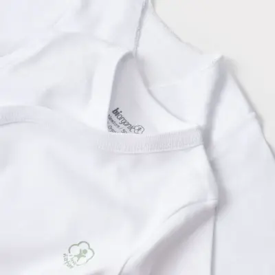 Bibaby Unisex Organik İç - Dış Zıbın Nature Beyaz - 3