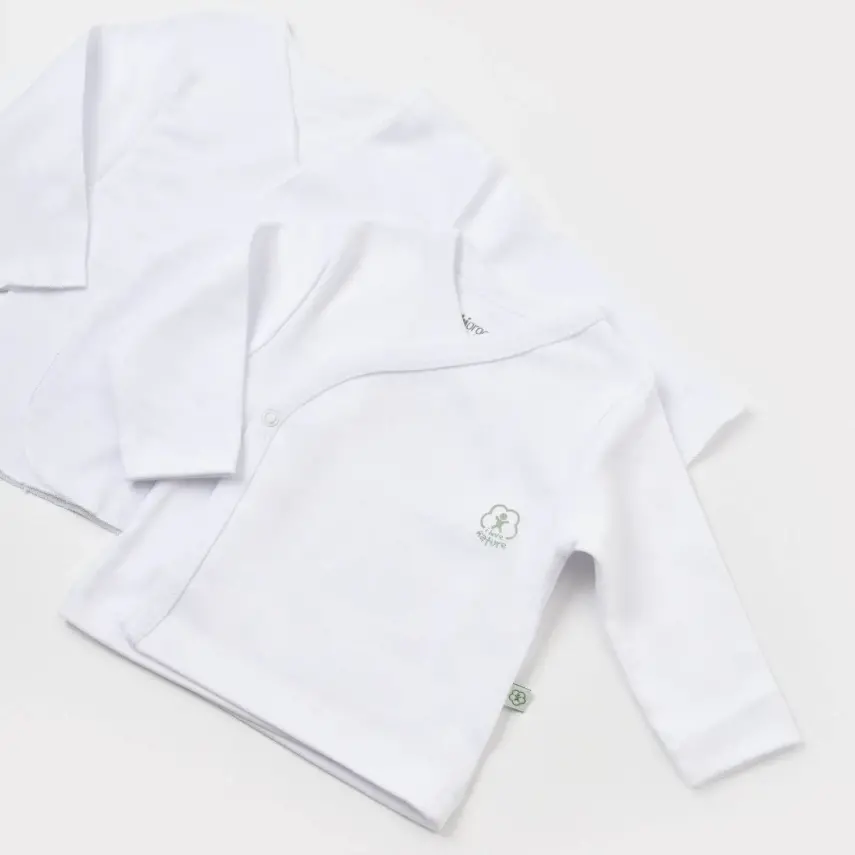 Bibaby Unisex Organik İç - Dış Zıbın Nature Beyaz - 7