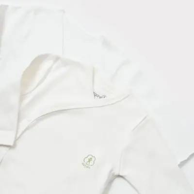 Bibaby Unisex Organik İç - Dış Zıbın Nature Ekru - 4