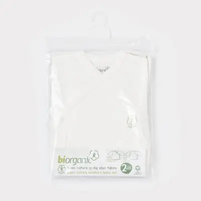 Bibaby Unisex Organik İç - Dış Zıbın Nature Ekru - 5