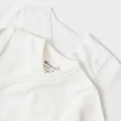 Bibaby Unisex Organik İç - Dış Zıbın Nature Ekru - 2