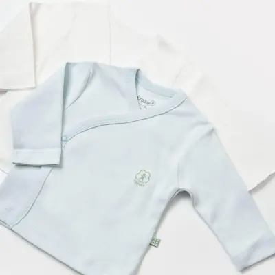 Bibaby Unisex Organik İç - Dış Zıbın Nature Mavi - 2