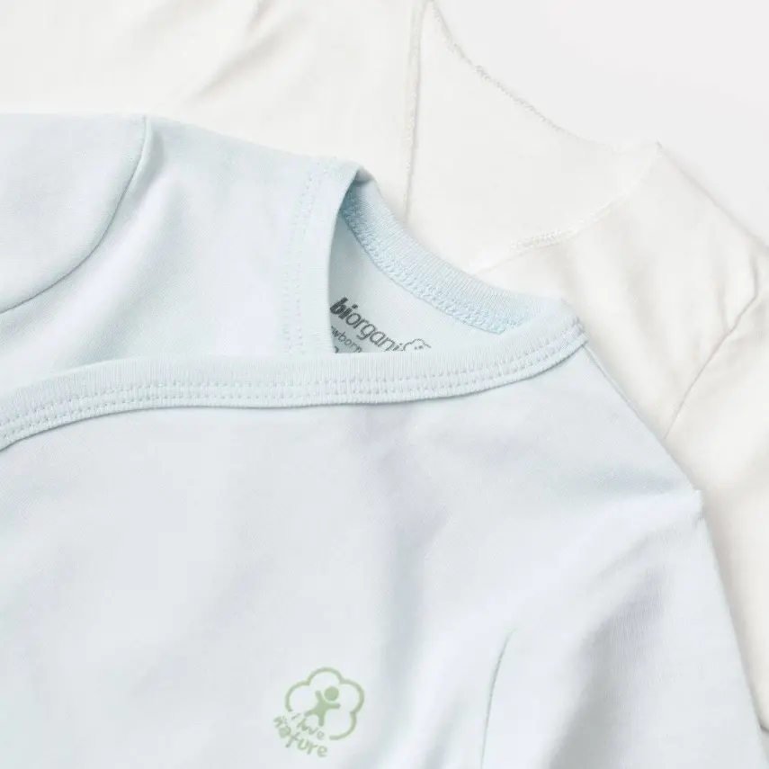 Bibaby Unisex Organik İç - Dış Zıbın Nature Mavi - 3