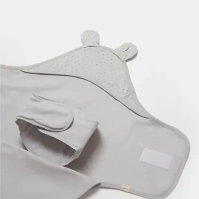 Bibaby Unisex Organik Kundak Battaniye Koala Jungle Gri - 2