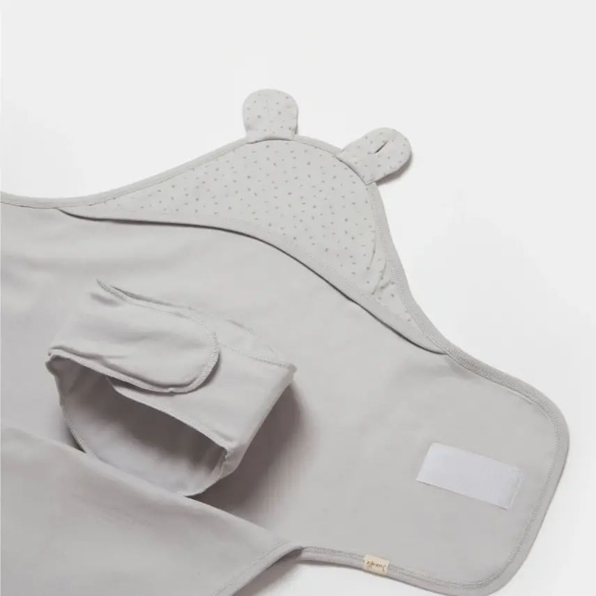 Bibaby Unisex Organik Kundak Battaniye Koala Jungle Gri - 2