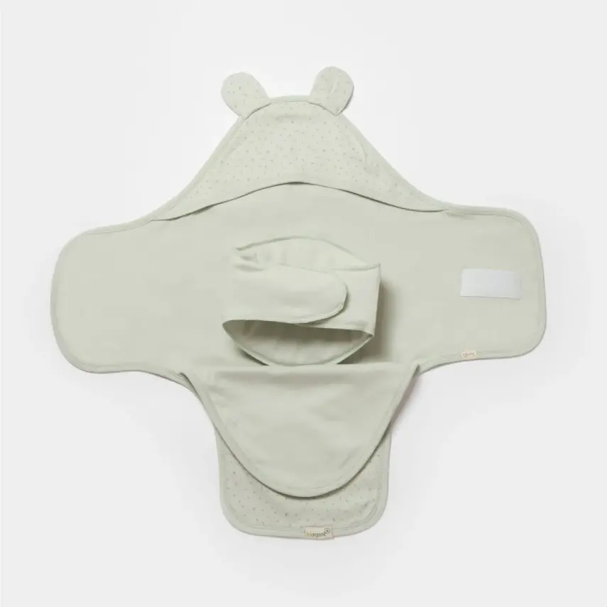 Bibaby Unisex Organik Kundak Battaniye Koala Jungle Mint - 1