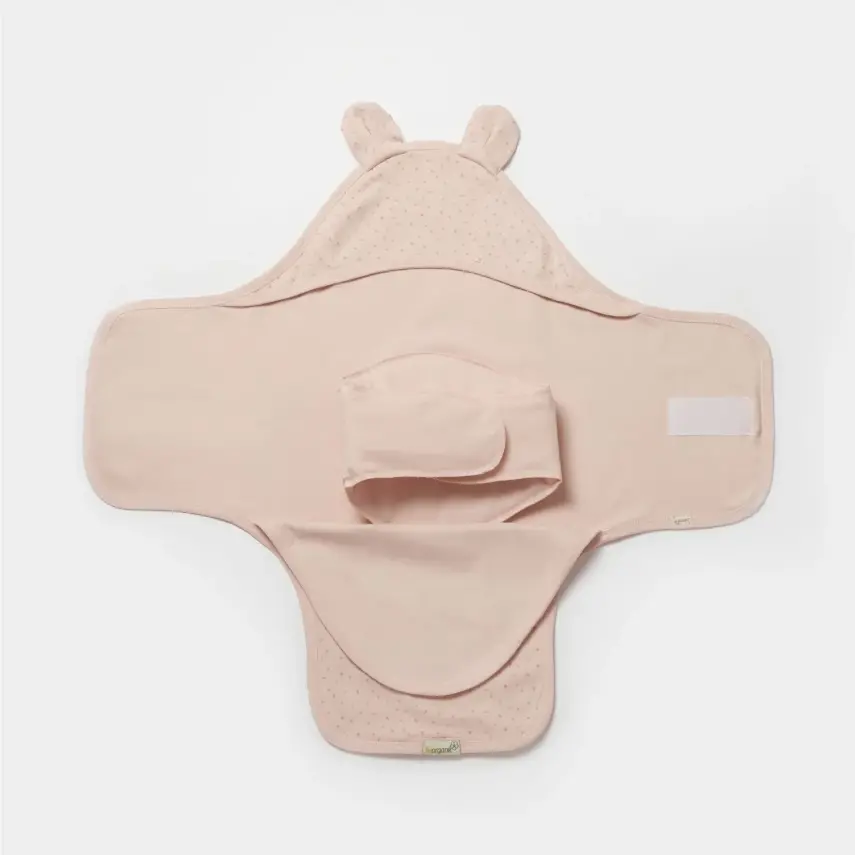 Bibaby Unisex Organik Kundak Battaniye Koala Jungle Pembe - 1