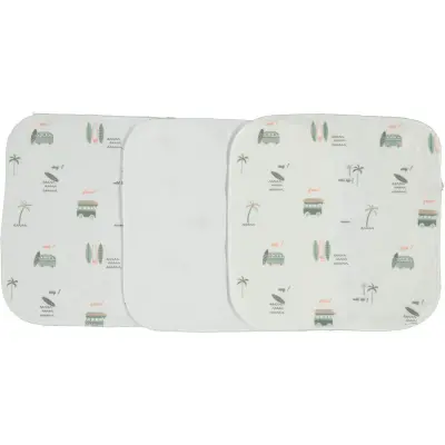 Bibaby Unisex Organik Mendil 6lı Marine Ekru