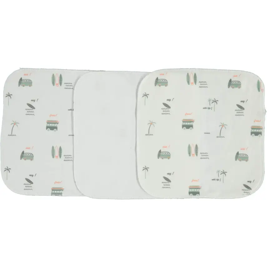 Bibaby Unisex Organik Mendil 6lı Marine Ekru - 1