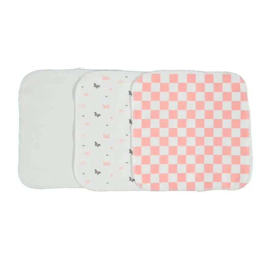 Bibaby Unisex Organik Mendil 6lı Penye Desenli Pembe - 2