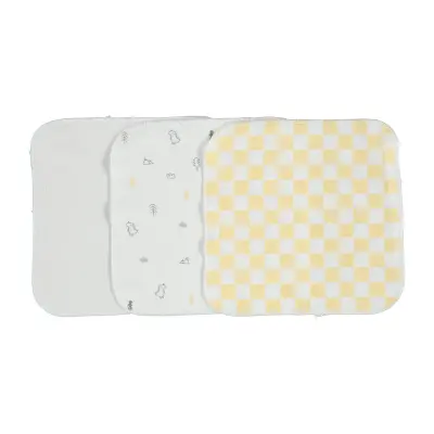 Bibaby Unisex Organik Mendil 6lı Penye Desenli Sarı - 2