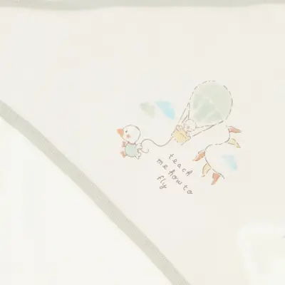 Bibaby Unisex Organik Panço Havlu Teach Me Kırmızı - Kahverengi - Mint - 2