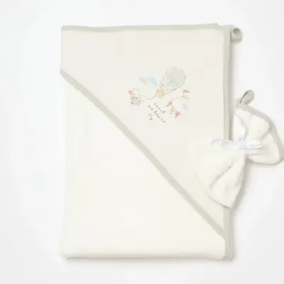 Bibaby Unisex Organik Panço Havlu Teach Me Kırmızı - Kahverengi - Mint